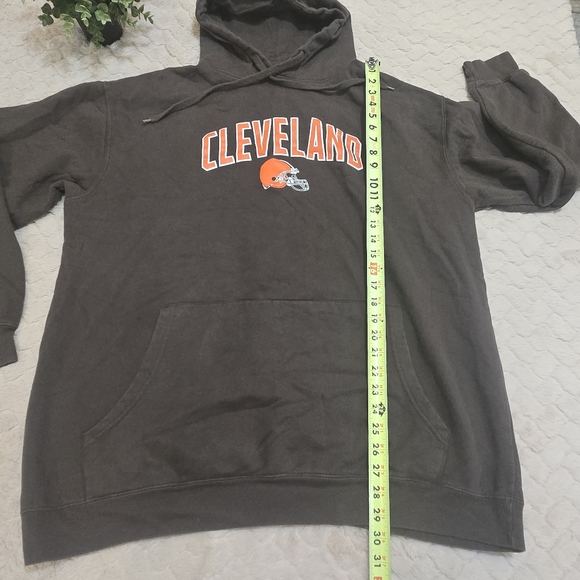 Majestic Cleveland Browns NFL Fandom Cotton-Blend Hoodie, Big & Tall Mens 2XL - Picture 4 of 5